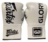 Fairtex Boxing Gloves BGLG1 GLORY Lace Up White