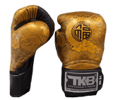 Top King Boxing Gloves TKBGCT-CN01 Black with "FOOK" & "DOUBLE HAPPINESS"