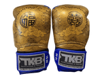 Top King Boxing Gloves TKBGCT-CN01 Blue with "FOOK" & "DOUBLE HAPPINESS"