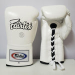 Fairtex Boxing Gloves PRO FIGHT  BGL6 White
