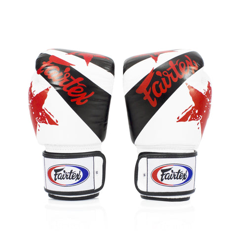Fairtex Boxing Gloves BGV1 "National Print" White