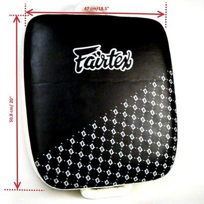 Fairtex Kicking Pads Shield Leg Kick Pads LKP1 STD White/Black