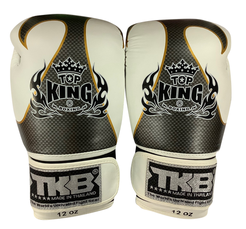 Top King Boxing Gloves Empower creativity TKBGEM01 White Silver Air