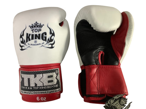 Top King Boxing Gloves Ultimate "AIR" White - super-export-shop