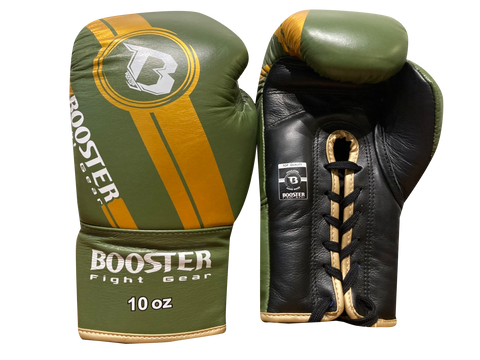 Booster Boxing Gloves BGL V3 Lace Up Pro Olive Gold