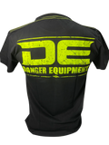 Danger T-shirt Black Light Green