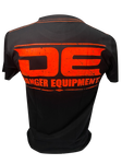 Danger T-shirt Black Orange