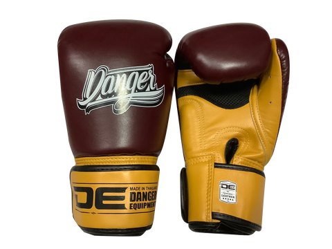 Danger Boxing Gloves DEBGP-005 Brown Yellow
