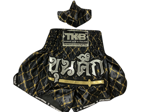 Top King Muay Thai Shorts TKTBS-215 Green Black