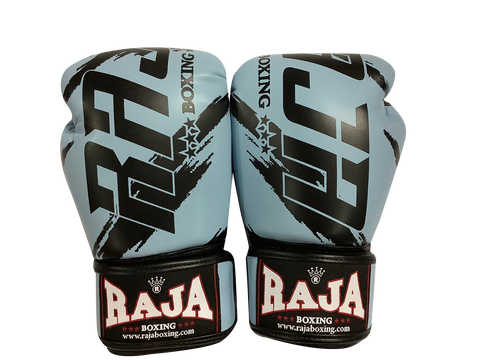 Raja Boxing Gloves BGL Letters Sky Blue Black
