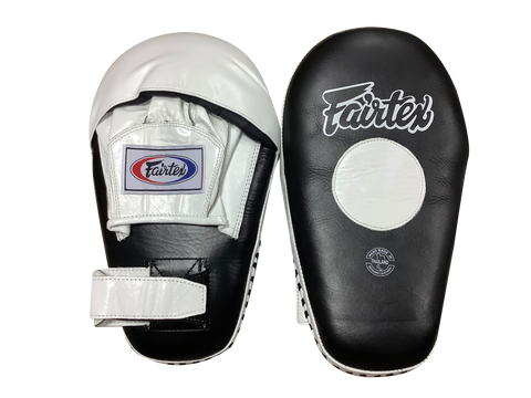Fairtex Focus Mitts Pro Angular  FMV8 White/Black