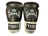 Top King Boxing Gloves Empower Creativity TKBGEM01-02 Black White