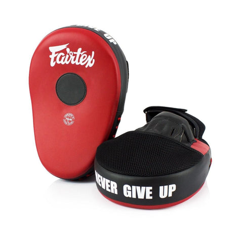 Fairtex Focus Mitts FMV13 "Micro Fiber" red/black