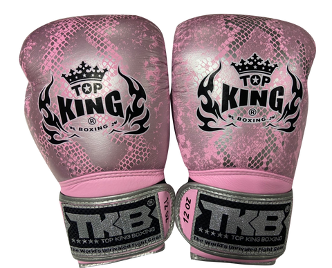 Top King Boxing Gloves TKBGSS-02 Super Snake Pink