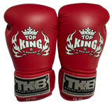 Top King Boxing Gloves Super GSV No Air Red