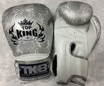 Top King Boxing Gloves "Super Snake" TKBGSS-02 White(Silver) No Air